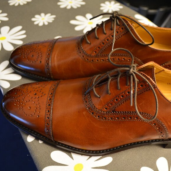 J Peterman Captoe Shoes 11.5 New - Picture 1 of 6